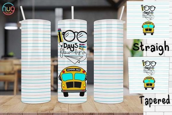 100 Days Flew by 20oz Skinny Tumbler