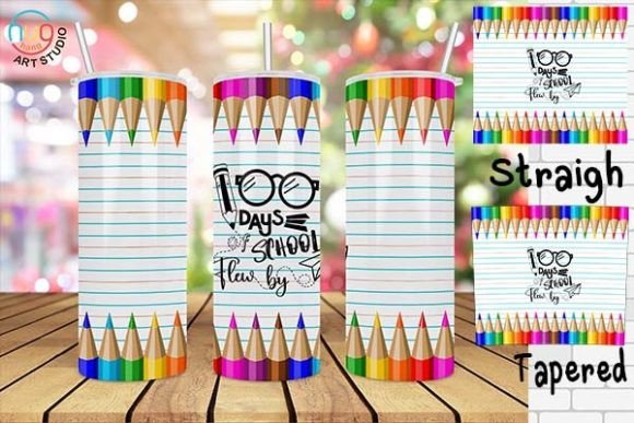 100 Days of School 20oz Skinny Tumbler
