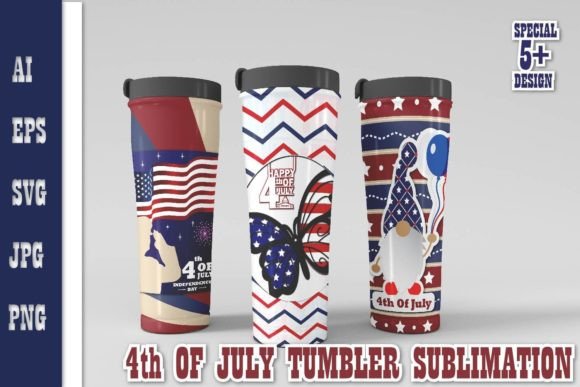 4th of July Tumbler Sublimation