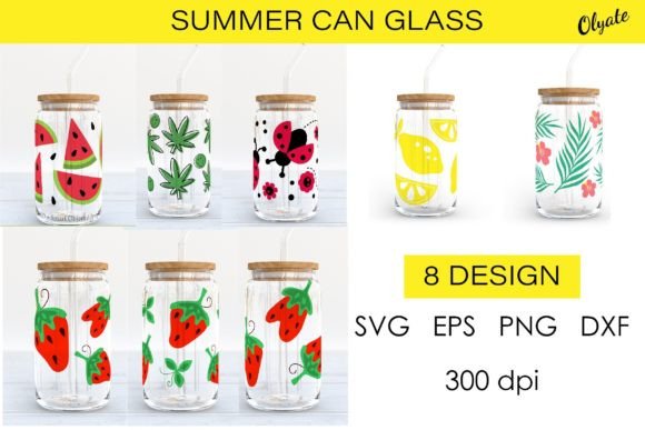 Bundle Can Glass Wrap. Summer Beer Can