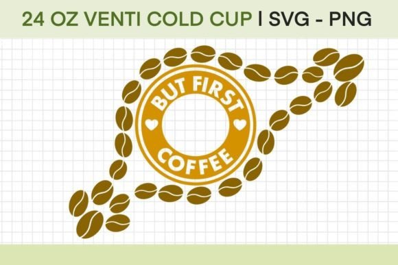 But First Coffee 24oz Full Wrap