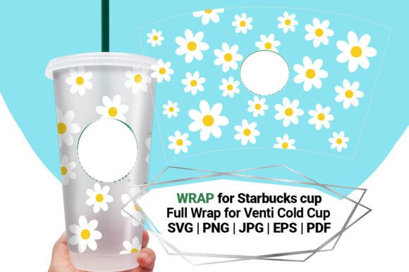 Chamomile Wrap for Starbucks Cold Cup 24