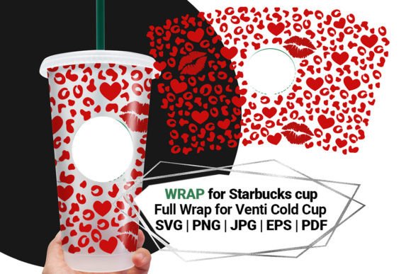 Cheetah Wrap for Starbucks Cold Cup 24