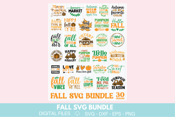 Fall Sublimation SVG Bundle