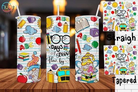School Gnomes Tumbler: 100 Days Flew By
