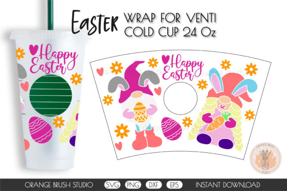 Spring Gnomes and Easter Eggs SVG Wrap