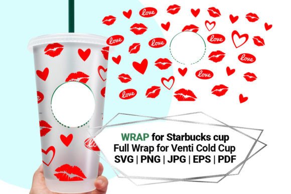Valentine s Day Wrap for Starbucks C Cup